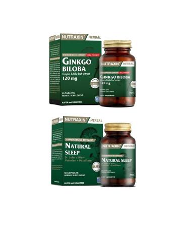 Nutraxin Ginkgo Biloba 60 Tablets + Natural Sleep 60 Capsules