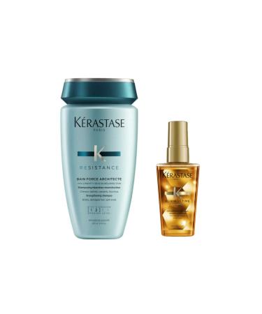 Kerastase Bain Force Architecte 250 ml And Elixir Care Oil 50 ml