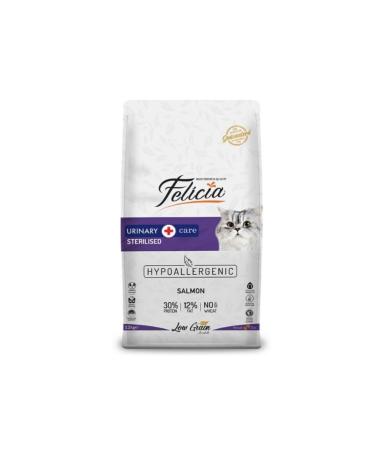Felicia Low Grain 12 Kg Sterilized Salmon Hypoallergenic Cat Food