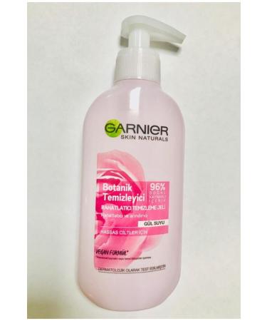 Garnier Botanical Cleansing Soothing and Purifying Gel Rose Water 200ml Rose Water Sensitive Skin Vegan