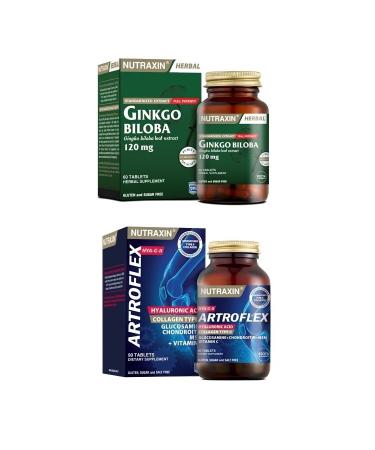 Nutraxin Ginkgo Biloba 60 Tablets + Hya C-II Glucosamine Series 90 Tablets