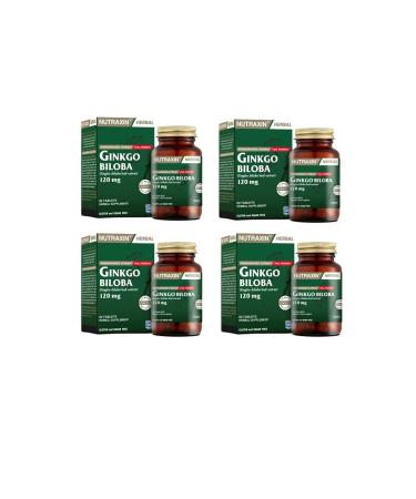 Nutraxin Ginkgo Biloba 60 Tablets X4 Pieces