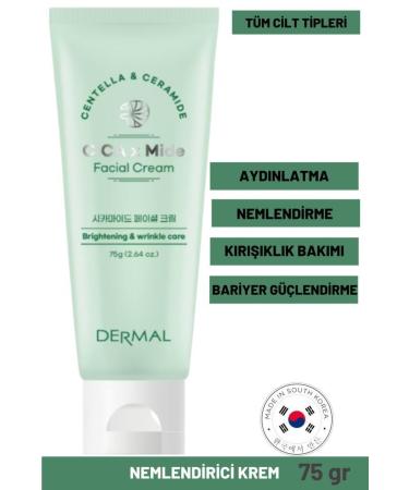Dermal Cica X Stomach Cream Centella Asiatica and Ceramide Essence Brightening Wrinkle Care Face Cream - Buy Online on GoSupps.com