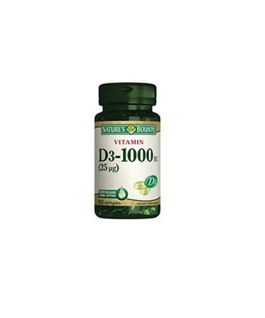Natures Bounty Vitamin D3 1000 Iu 100 Soft Caps nby101
