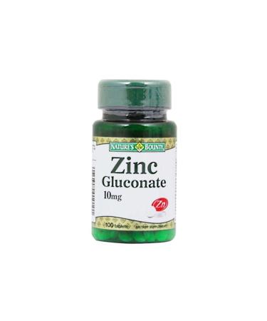 Natures Bounty Zinc Gluconate 10 Mg 100 Tablets