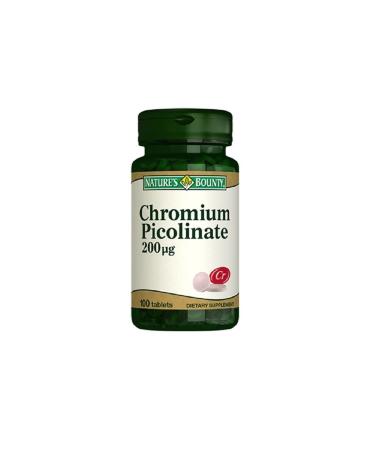 Natures Bounty Chromium Picolinate 200 Mcg 100 Tab (nby101)