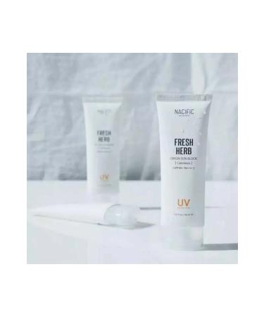 Nacific Fresh Herb Origin Sun Block Spf50+ Pa++++ - Sunscreen Cream - Buy Online on GoSupps.com