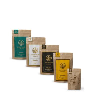 ApAyr Ya am 5-Piece Coffee Set Advantage Package Filter Coffee Ethiopia Guatemala Brazil Colombia Turkish Coffee - Buy Online on GoSupps.com