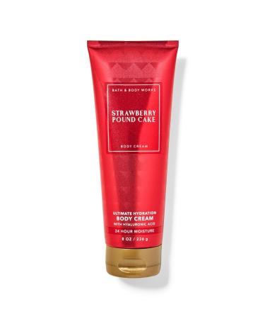 Bath & Body Works Strawberry Pound Cake Intense Moisturizing Body Cream 8 Oz / 226 G