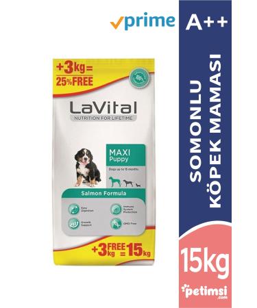 La Vital Salmon Large Breed Puppy Food 12+3 Kg