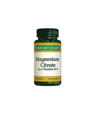 Natures Bounty Magnesium Citrate+vitamin B-6 60 (nby101)