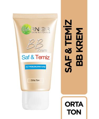 Garnier Pure & Clean Bb Cream Medium Tone Spf 15 50 ml 3600541572171