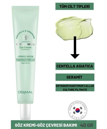 Dermal Cica X Mide Centella Asiatica and Ceramide Essence Eye Cream Eye Contour Cream 40 gr