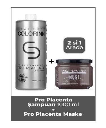 Colorinn Placenta Shampoo 1000ml and Mask 330ml 2 Piece Set