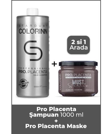 Colorinn Placenta Shampoo 1000ml and Mask 330ml 2 Piece Set - Buy Online on GoSupps.com
