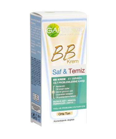 Garnier Pure & Clean Bb Cream Medium Tone Spf 15 50 ml 3600541572171 - Buy Online on GoSupps.com