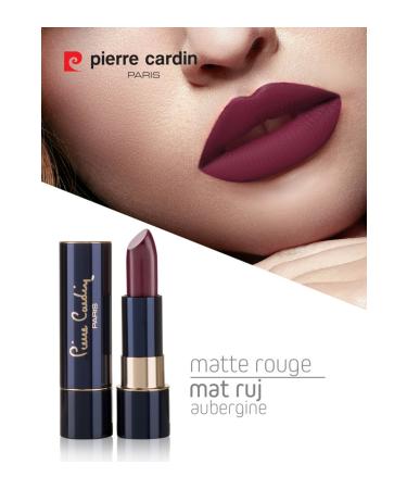 Pierre Cardin Matte Rouge Matte Lipstick- Aubergine