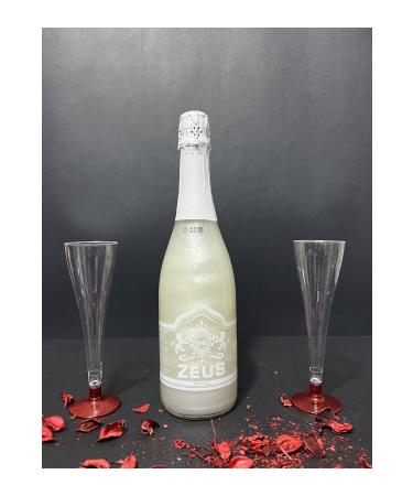 OS ZEUS Non-Alcoholic Coconut Flavored and 2 Glasses