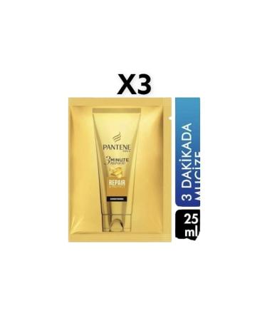 Pantene 3 Piece Hair Conditioner 25 ml Repairing and Protective 3 Minute Miracle