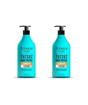 Fitness Professional Salt-Free Paraben-Free Wheat Protein Keratin Care Brazilian Blow Dry Aftercare Shampoo 1000 Ml 2 Pieces