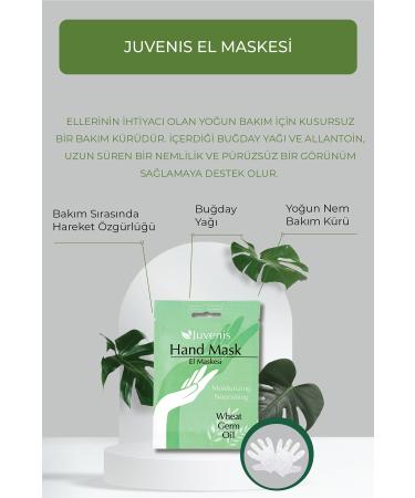 Juvenis Wheat Oil Vitamin E Moisturizing Anti-Crack 4-Piece Powerful Hand and Foot Mask Care Set - Buy Online on GoSupps.com