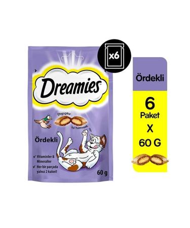 Dreamies 6 Pieces X 60 Gr Duck Cat Treats