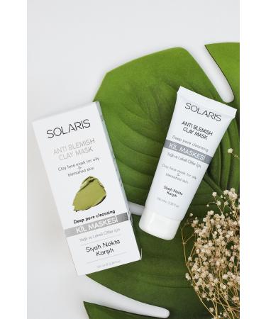 SOLARIS Clay Mask Oily and Blemished Skin 100ml 2 Pieces - Buy Online on GoSupps.com