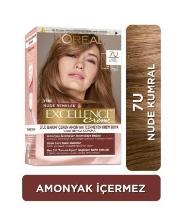 L'Oreal Paris Excellence Creme Nude Colors Hair Dye 6u Nude Dark Blonde - Buy Online on GoSupps.com