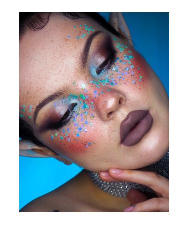 Glitter Gel Form Shine - Blue Stars Face - Buy Online on GoSupps.com