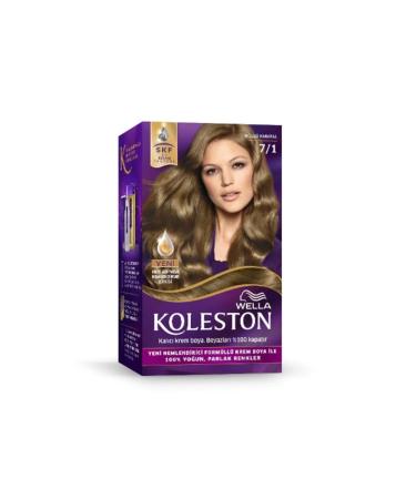 Wella Koleston Kit Hair Dye 7/1 Ash Blonde