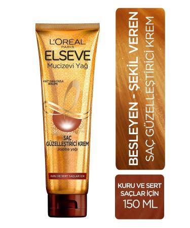 Elseve Loreal Paris Miracle Oil Hair Beautifying Cream 150 Ml - Dry and Hard Hair