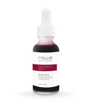Rowe Skincare Revitalizing and Skin Tone Equalizing Facial Peeling Serum 30 ml (AHA 10% + BHA 2%) - Buy Online on GoSupps.com