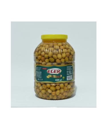 Mustafa Eler G ksu Food Eler Edermit (Ayval k Type) Mut Green Cracked Olives 3.5kg (321-350)xs