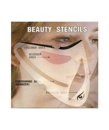 Malinka 4 Model Eye Brow Eyeshadow Makeup Template Eyeliner Shaper Eye Contour Template - Buy Online on GoSupps.com