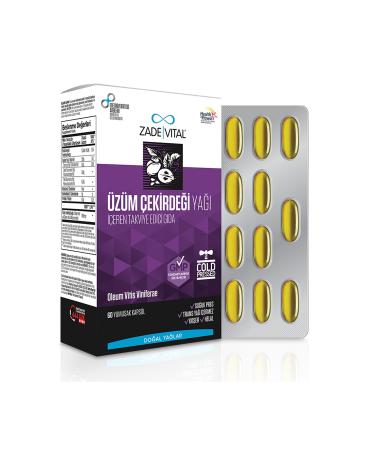 Zade Vital Grape Seed Oil (1 Box 60 Capsules)
