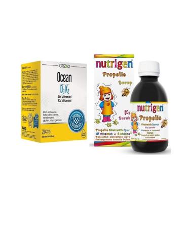 Ocean Vitamin D3 K2 Drops 20 ml Nutrigen Propolis Syrup 200 ml
