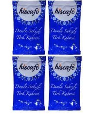 H S CAFE Hiscafe Mastic Turkish Coffee 100 Gr X 4 Pieces
