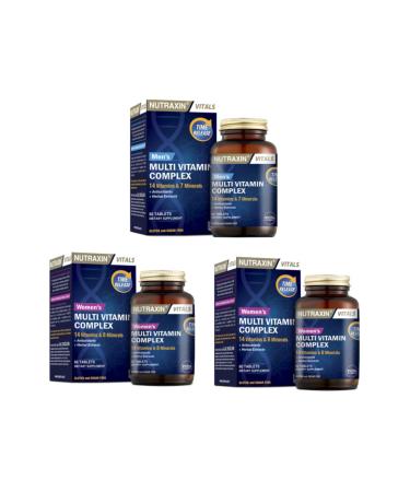 Nutraxin Multivitamin Mineral Women*2 Pieces+Multivitamin Mineral Complex Men
