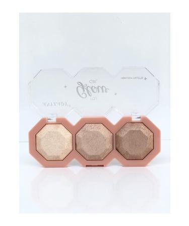 Roesia Rose Cosmetics Anylady Glow Girl 3-pack Highlighter & Illuminator
