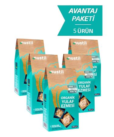 NUSTIL Organic Gluten-Free Oatmeal 250 gr X 5
