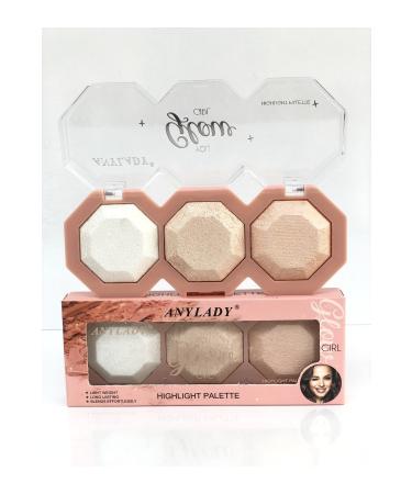 Roesia Rose Cosmetics Anylady Glow Girl 3-pack Highlighter & Illuminator - Buy Online on GoSupps.com