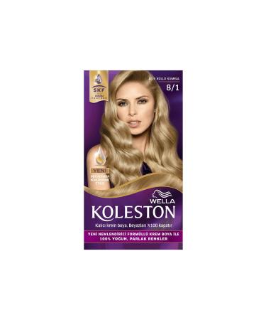 Wella Koleston Kit Hair Dye Light Ash Blonde 8/1 - Buy Online on GoSupps.com