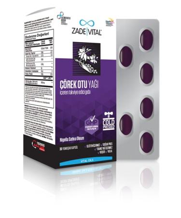 Zade Vital Blister 30 Capsules Zadevital Black Cumin Oil