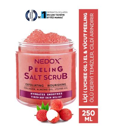NEDOX Lychee (LYCHEE OIL) Nourishing Purifying and Moisturizing Hand & Body Peeling 250 ml