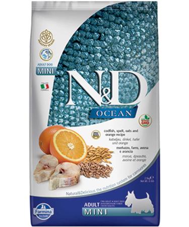 N & D Ocean Low Grain Cod & Orange Small Breed Adult Dog Food 2.5kg