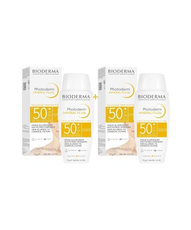 Bioderma Photoderm Mineral Fluide Spf50 75 Ml 2 Pieces