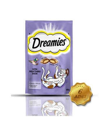 Dreamies Duck Cat Treats 60 G 6 Pieces