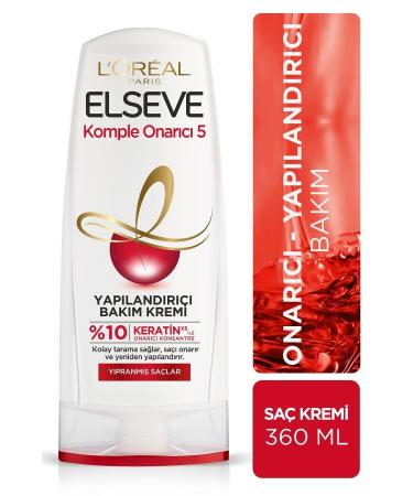 Elseve Complete Repair 5 Repairing Conditioner for Damaged Hair with Keratinxs 360 Ml