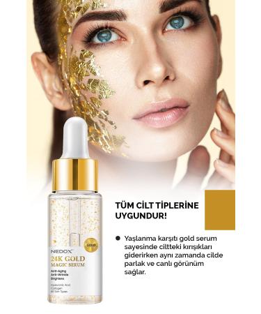 NEDOX Anti-Aging and Anti-Wrinkle Anti Aging 24k Gold Serum 30 ml - Buy Online on GoSupps.com