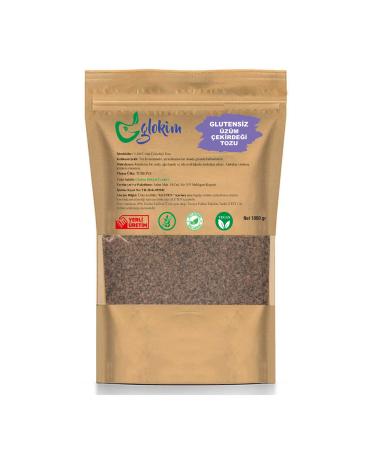 GLOKIM Grape Seed Powder 1000 Gr - Gluten Free